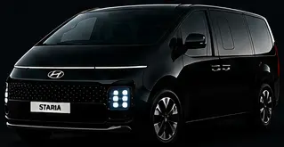 Hyundai Staria van used for large group Gold Coast airport transfers